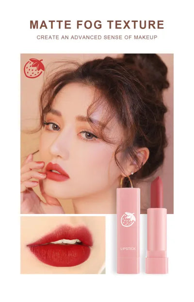 "Dragon Ranee 10-Piece Velvet Matte Pink Lipstick Set"