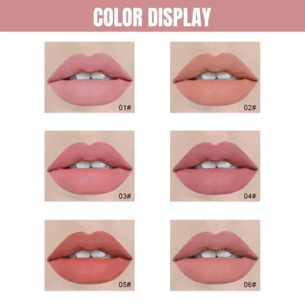 "Dragon Ranee 6-Piece Velvet Matte Pink Lipstick Set"