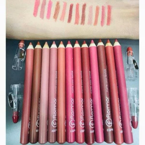 Pack Of 12 Flormar Lip Pencil