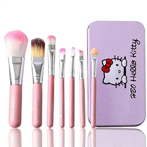 (pack Of 7) Hello Kitty Makeup Brush Set