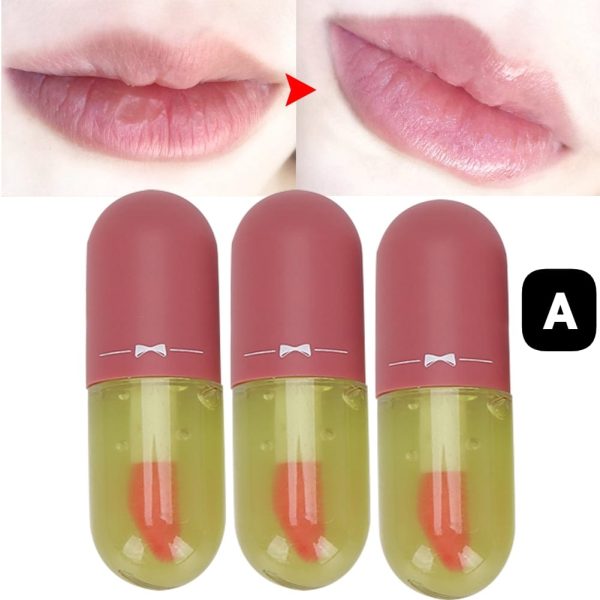 Set Of 3 Lip Oil Gloss Volumising Lip Plump Enhancer Fuller Lip